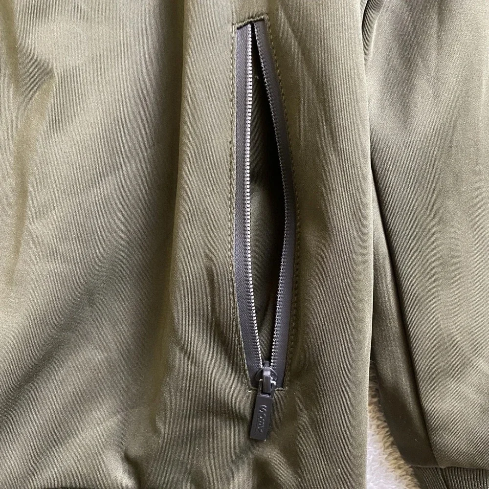 SOBK Straight Outta Brooklyn Activewear Jacket‎ Men M Olive Full-Zip Hoodie